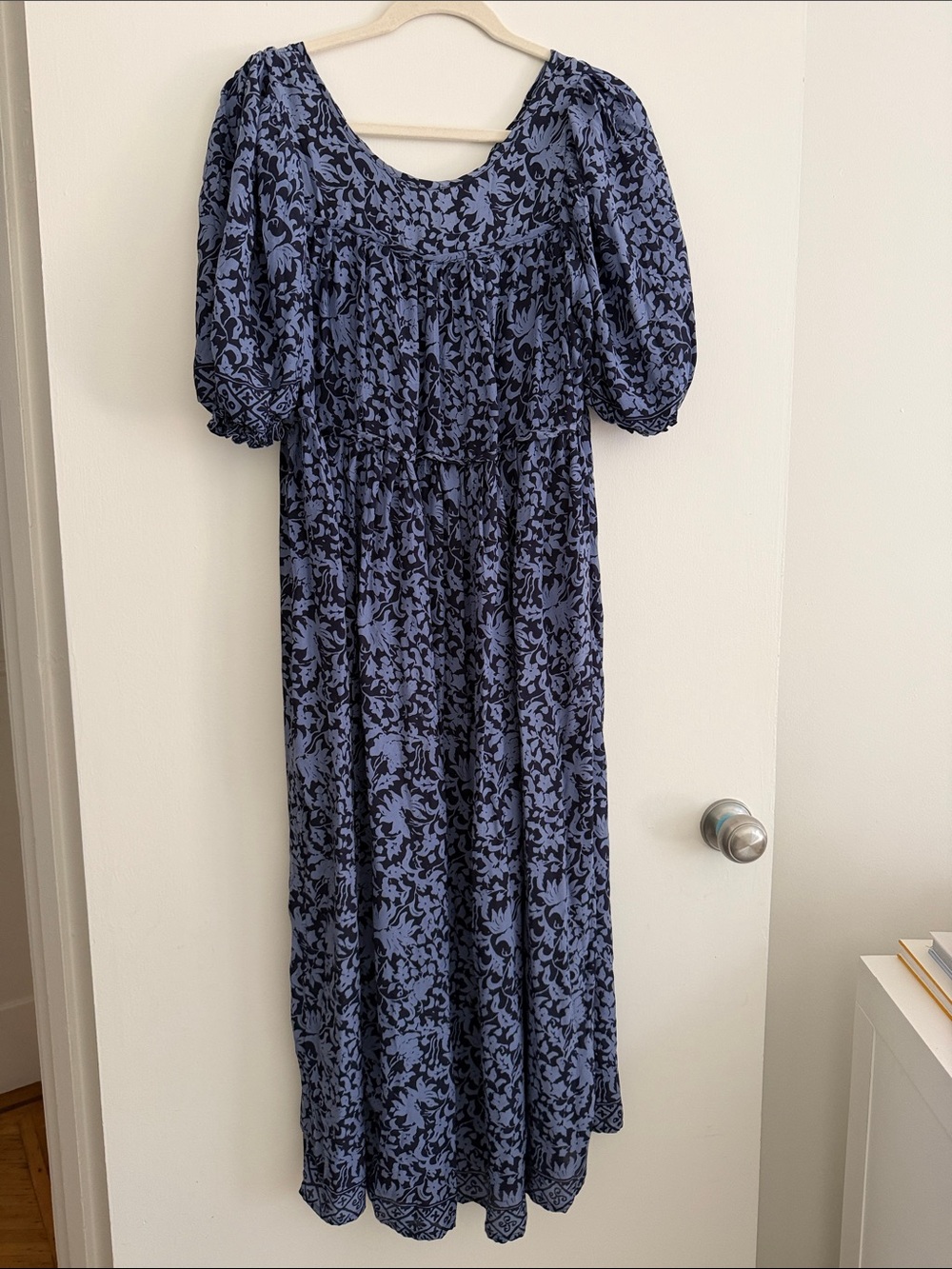 Natalie Martin Navy Floral Maxi Dress